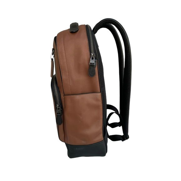 Coach Graham Limited Saddle Brown Calf Leather Full Size Backpack Men’s - Picture 11 of 17